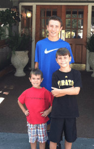 Jason, 14, Nathan, 10, and Ryan, 6