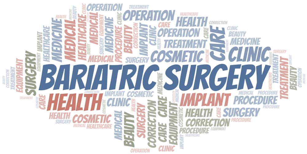 Bariatric Surgery word clouad vector made with text only